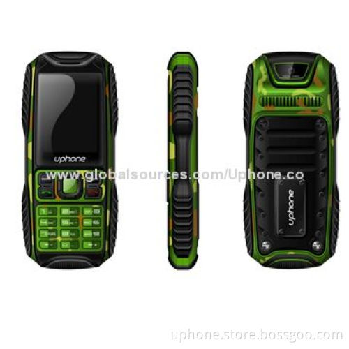 Dual-SIM dual-standby, water shock dustproof phone, large battery cheap low cost, factory